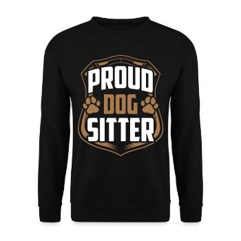Proud Dog Sitter Dog Dog Sitting Dog Sitting - Sweat-shirt Unisexe - noir - Devant - Alina (178cm) & Michal (187cm)