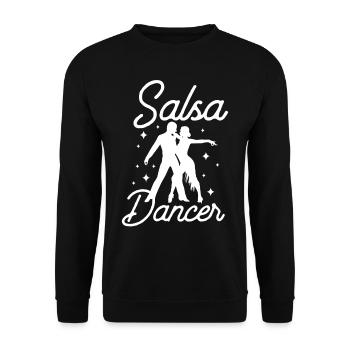 Salsa Tänzer Tanzen Tanz Hobby - Unisex Pullover - Schwarz - Vorne - Alina (178cm) & Michal (187cm)