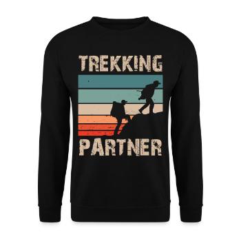 Trekking Partenaire Randonneurs Randonneurs Randonnée - Sweat-shirt Unisexe - noir - Devant - Alina (178cm) & Michal (187cm)