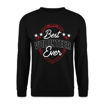 Best Volunteer Ever Profession Volunteer - Unisex Sweatshirt - black - Front - Alina (178cm) & Michal (187cm)