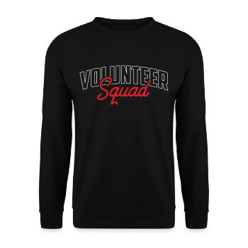 Volunteer Team Volunteer Volunteer Profession - Unisex Sweatshirt - black - Front - Alina (178cm) & Michal (187cm)