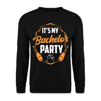 C’est mon enterrement de vie de garçon mariée célibataire - Sweat-shirt Unisexe - noir - Devant - Alina (178cm) & Michal (187cm)