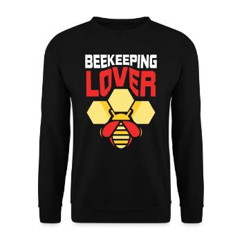 Beekeeping lover Beekeeping Beekeepers Beekeepers - Unisex Sweatshirt - black - Front - Alina (178cm) & Michal (187cm)