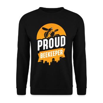 Fier apiculteur apiculteur apiculteur abeille mellifère - Sweat-shirt Unisexe - noir - Devant - Alina (178cm) & Michal (187cm)
