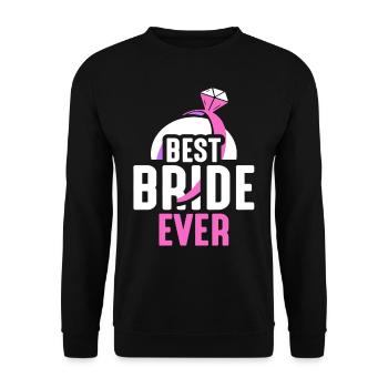 Meilleure mariée jamais mariée mariage - Sweat-shirt Unisexe - noir - Devant - Alina (178cm) & Michal (187cm)
