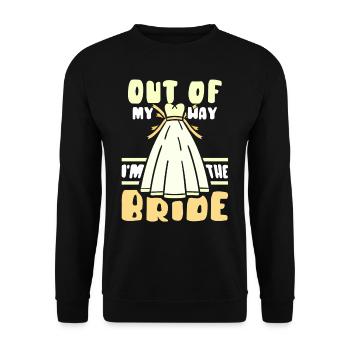 À l’écart, je suis le mariage de la mariée - Sweat-shirt Unisexe - noir - Devant - Alina (178cm) & Michal (187cm)