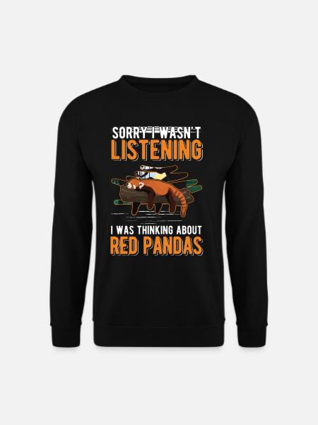 Panda roux Cadeau Panda roux - Sweat-shirt Unisexe - noir