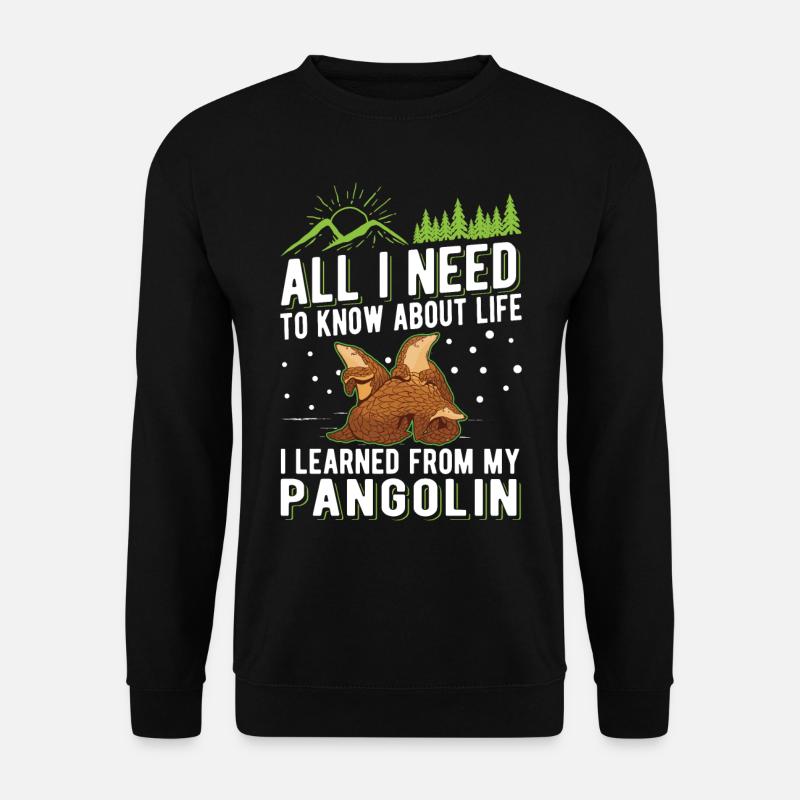 Pangolin Cadeau Pangolin - Sweat-shirt Unisexe - noir