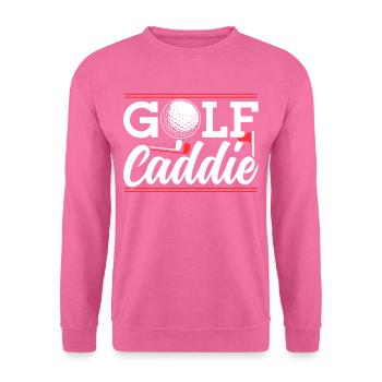 Golf Caddie Golfer Golfen Beruf - Unisex Pullover - Pink - Vorne