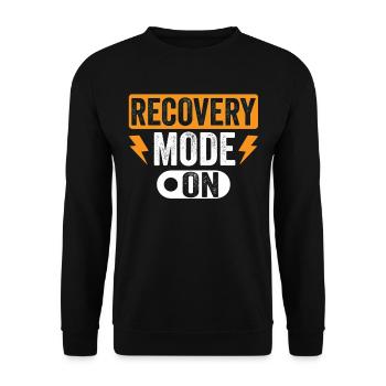 Erholung Modus Ein Überlebender Patient Erholen - Unisex Pullover - Schwarz - Vorne - Alina (178cm) & Michal (187cm)