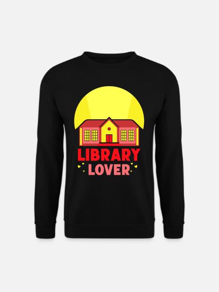 Bibliothek Liebhaber Sprüche Bücher Bibliothekar - Unisex Pullover - Schwarz