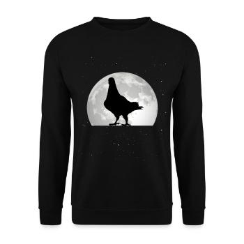 Taube Mond Taubenzüchter Stadttaube - Unisex Pullover - Schwarz - Vorne - Alina (178cm) & Michal (187cm)
