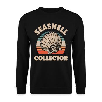 Shell Collector Shell Collector Shell Collecting - Unisex Sweatshirt - black - Front - Alina (178cm) & Michal (187cm)