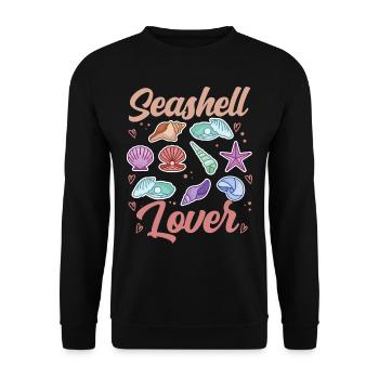 Shell Lover Shells Collecting Shell Collector - Sweat-shirt Unisexe - noir - Devant - Alina (178cm) & Michal (187cm)