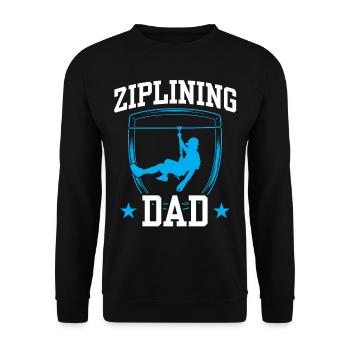 Tyrolienne Papa Tyrolienne Dictons Sports Tyrolienne - Sweat-shirt Unisexe - noir - Devant - Alina (178cm) & Michal (187cm)