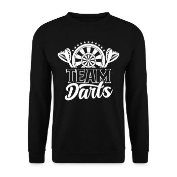 Équipe Darts Club Darts Équipe - Sweat-shirt Unisexe - noir - Devant - Alina (178cm) & Michal (187cm)