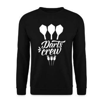 Darts Team Team Darts Darts Club - Unisex Sweatshirt - black - Front - Alina (178cm) & Michal (187cm)