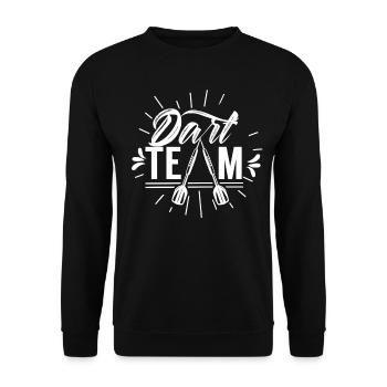 Darts Team Darts Darts Club - Unisex Sweatshirt - black - Front - Alina (178cm) & Michal (187cm)