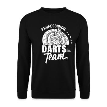 Professional Darts Team Darts Club Darts - Unisex Sweatshirt - black - Front - Alina (178cm) & Michal (187cm)