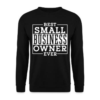 Meilleur propriétaire de petite entreprise Fondateur PDG - Sweat-shirt Unisexe - noir - Devant - Alina (178cm) & Michal (187cm)