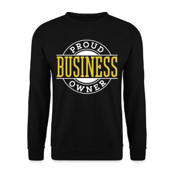 Fier propriétaire d’entreprise Entrepreneur Fondateur PDG - Sweat-shirt Unisexe - noir - Devant - Alina (178cm) & Michal (187cm)