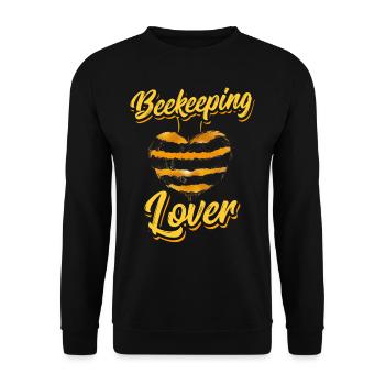 Beekeeping lovers Beekeeping Beekeepers Beekeepers - Unisex Sweatshirt - black - Front - Alina (178cm) & Michal (187cm)