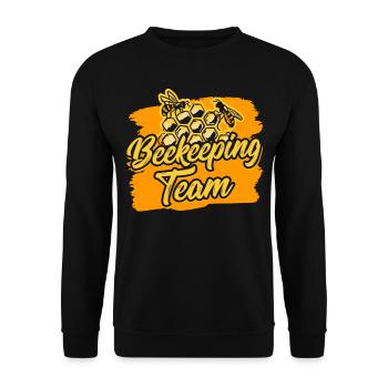Team Beekeeping Honey Beekeepers Beekeepers - Unisex Sweatshirt - black - Front - Alina (178cm) & Michal (187cm)
