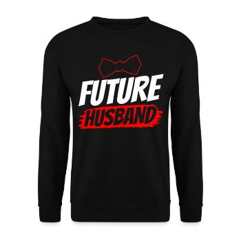 Future Husband Wedding Groom Party - Sweat-shirt Unisexe - noir - Devant - Alina (178cm) & Michal (187cm)
