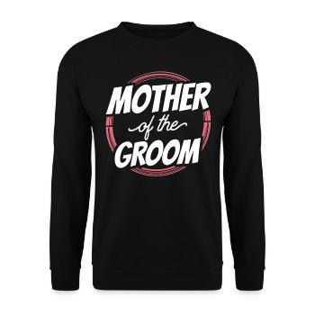 Groom’s Mother Wedding Groom Party - Sweat-shirt Unisexe - noir - Devant - Alina (178cm) & Michal (187cm)