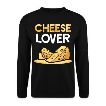 Amateurs de fromage Amateurs de fromage Paroles douces Amour - Sweat-shirt Unisexe - noir - Devant - Alina (178cm) & Michal (187cm)