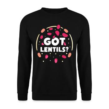 Lentils have lovers Lentil soup food lentil - Unisex Sweatshirt - black - Front - Alina (178cm) & Michal (187cm)
