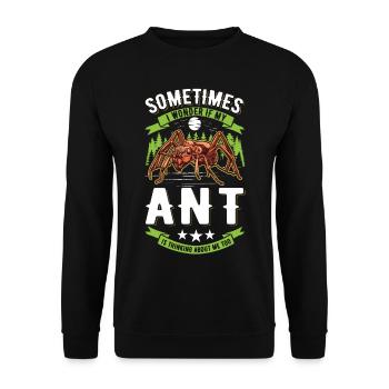 Ameisen Ameisenfarm Ameisenhaufen Feuerameisen - Unisex Pullover - Schwarz - Vorne - Alina (178cm) & Michal (187cm)