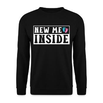 Das Neue Ich Im Inneren Süß Baby Inside Schwanger - Unisex Pullover - Schwarz - Vorne - Alina (178cm) & Michal (187cm)