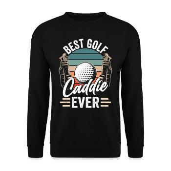 Best Golf Caddy Ever Golfer Golf - Unisex Sweatshirt - black - Front - Alina (178cm) & Michal (187cm)