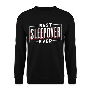 Best overnight stay ever party night - Unisex Sweatshirt - black - Front - Alina (178cm) & Michal (187cm)
