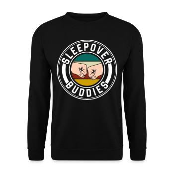 Invités pour la nuit Douce nuitée - Sweat-shirt Unisexe - noir - Devant - Alina (178cm) & Michal (187cm)