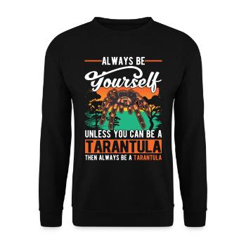 Tarantula Gift Tarantula - Unisex Sweatshirt - black - Front - Alina (178cm) & Michal (187cm)
