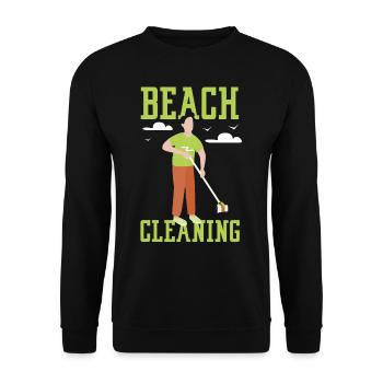 Beach Cleaning Beaches Beach Beach Clean Up - Unisex Sweatshirt - black - Front - Alina (178cm) & Michal (187cm)