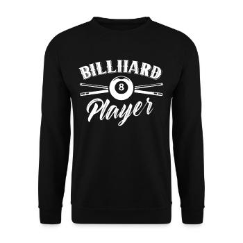 Billiard Player Lovers Pool Billiards Billiards - Unisex Sweatshirt - black - Front - Alina (178cm) & Michal (187cm)