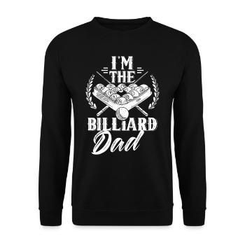 Ich Bin Der Billard Vater Spieler Pool Billiard - Unisex Pullover - Schwarz - Vorne - Alina (178cm) & Michal (187cm)