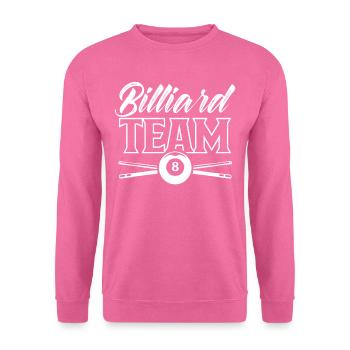 Billard Team Billiard Spieler Pool Liebhaber - Unisex Pullover - Pink - Vorne