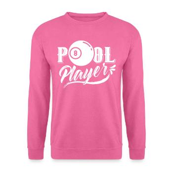 Pool Spieler Billiard Billard Liebhaber - Unisex Pullover - Pink - Vorne