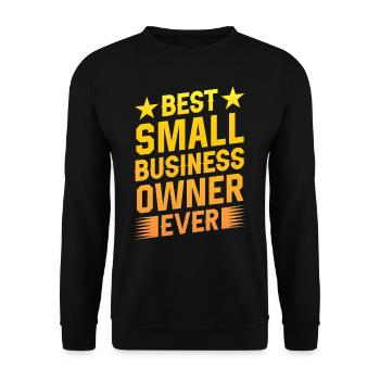 Meilleur propriétaire de petite entreprise Fondateur PDG - Sweat-shirt Unisexe - noir - Devant - Alina (178cm) & Michal (187cm)