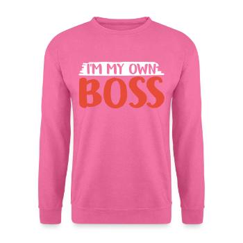Ich Bin Mein Eigener Chef CEO Unternehmer Gründer - Unisex Pullover - Pink - Vorne