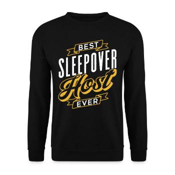 Bester Übernachtungsgastgeber Aller Zeiten Party - Unisex Pullover - Schwarz - Vorne - Alina (178cm) & Michal (187cm)