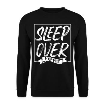 Expert pour les nuitées de fête douce - Sweat-shirt Unisexe - noir - Devant - Alina (178cm) & Michal (187cm)