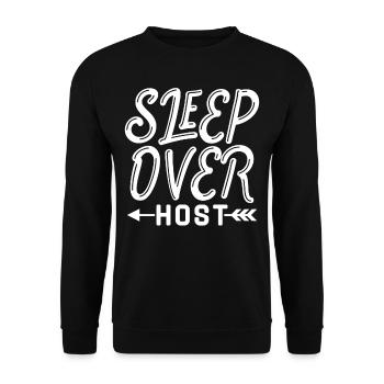 Hôtes pour la nuit Passez la nuit - Sweat-shirt Unisexe - noir - Devant - Alina (178cm) & Michal (187cm)