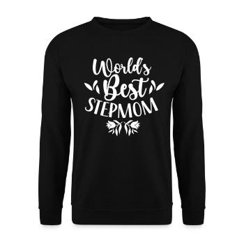 Die Beste Stiefmutter Der Welt Kind Ziehmutter - Unisex Pullover - Schwarz - Vorne - Alina (178cm) & Michal (187cm)