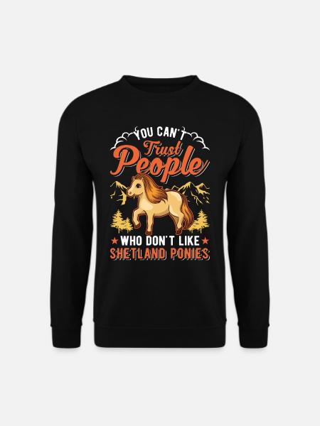 Shetland Pony Cadeau Shetty - Sweat-shirt Unisexe - noir