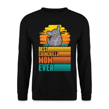 Best Chinchilla Mom Ever Chinchilla Mama - Unisex Pullover - Schwarz - Vorne - Alina (178cm) & Michal (187cm)